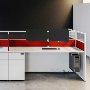 Chất Lượng Cao Tùy Chỉnh Văn Phòng Hiện Đại Bàn 5 Máy Trạm Cuộc Gọi Trung Tâm Văn Phòng Tủ Bảng - Product Image 6