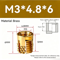 Écrou cylindrique moleté en laiton/cuivre moulé par injection à froid, à fente croisée, M3 M4 M5 M6 Grade 4.8, directement de l'usine
