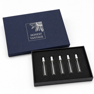 Caja de Regalo para Perfume con Logotipo Personalizado TY, Caja Rígida de Cartón con Cajón Deslizable, Inserto de Espuma EVA y Cinta de Raso para 3 Botellas Roll-On - Product Image 5