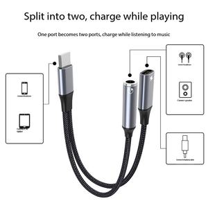 สายอะแดปเตอร์ 2-in-1 แบบ USB-C ตัวเมีย พร้อมช่องเสียบหูฟัง 3.5 มม. สำหรับเชื่อมต่อไมโครโฟนกับโทรศัพท์ - Product Image 4