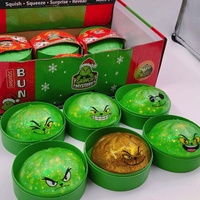 Jouet Squishy Monstre Vert Géant Bao Bun en Gros, Jouet Sensoriel Anti-Stress à Presser avec Paillettes et Emballage Sous Vapeur