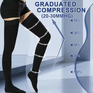Calcetines de Compresión Graduada HBM Personalizados, Hasta la Rodilla, para Recuperación de la Circulación, Antiembólicos, para Várices, para Correr, 15-20 mmHg - Product Image 3