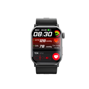 Montre connectée EDA avec pompe à air de 2,10 pouces, puce TI4950, détection de chute, alarme SOS, rapport de santé cardiaque HRV - Product Image 1