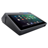 Lecteur de carte à puce ID android 10.1 pouces pos avec scanner d'empreintes digitales