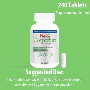 Complément d'extraits de magnésium personnalisé pour favoriser le sommeil, la santé musculaire et cardiaque avec vitamine magnésium, 240 comprimés - Product Image 6