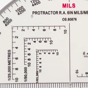 Goniometro Semicircolare in Plastica Trasparente da 6 Pollici per Marcatura Mappe all'Aperto - Product Image 2