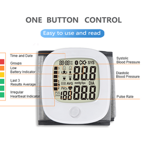 Draagbare Bluetooth Elektronische <span class=keywords><strong>Tensiometer</strong></span> Één Knop Eenvoudig Gebruik Bloeddrukmeter Bloeddrukmeter Pols - Product Image 3