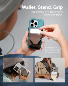 Soporte Magnético para Tarjetas y Soporte de Escritorio con Diseño de Mariposa Compatible con <span class=keywords><strong>Apple</strong></span> iPhone 17 Pro (Estilo a Juego) - Product Image 3