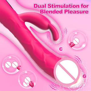 2'si 1 Arada <span class=keywords><strong>G</strong></span> Noktası Tavşan Vibratör LCD Ekranlı Titreşimli Klitoral Stimülatör Gerçekçi Yapay Penis Vibratör <span class=keywords><strong>G</strong></span> Noktası Yetişkin Seks Oyuncakları Kadınlar için - Product Image 2