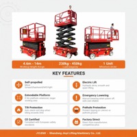 Plateforme élévatrice à ciseaux industrielle électrique durable CE OEM 6m 10m 14m pour petits travaux en hauteur