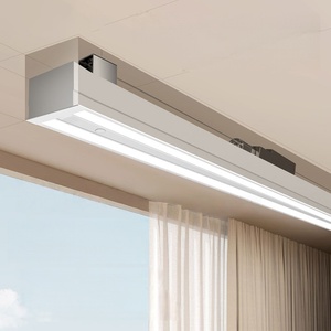 Hidden balcony home remote control lifting LED <b>lighting</b> voice control intelligent electric drying rack - Product Image 4