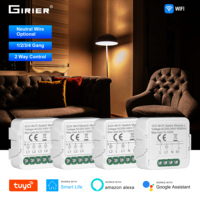 Module de relais intelligent dissimulé GIRIER, prend en charge le contrôle bidirectionnel, AC100-240V, Tuya WiFi, module de commutation 1 2 3 4 canaux