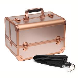 Maletín <span class=keywords><strong>de</strong></span> <span class=keywords><strong>Maquillaje</strong></span> Profesional <span class=keywords><strong>de</strong></span> Aluminio Recién Llegado, Estuche Cosmético y Valija Portátil para Viajes en Tren - Product Image 6