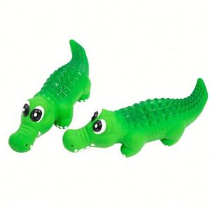 Jouet pour chien en latex naturel, crocodile couineur, grand jouet à mâcher amusant anti-stress pour chiens, fournitures promotionnelles durables pour animaux de compagnie - Product Image 4