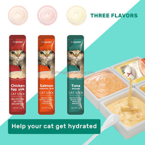 Venta al por mayor de fábrica, deliciosos aperitivos para gatos, nutritivos alimentos húmedos para gatos, golosinas para mascotas, aperitivos, atún Natural, pollo, alimento mascota OEM - Product Image 6