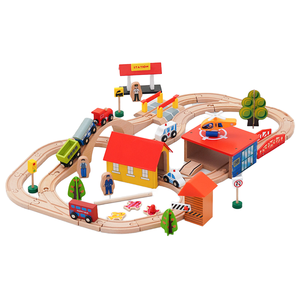 Juego <span class=keywords><strong>de</strong></span> Tren <span class=keywords><strong>de</strong></span> Madera <span class=keywords><strong>Thomas</strong></span> <span class=keywords><strong>de</strong></span> 69 Piezas al por Mayor, Escena <span class=keywords><strong>de</strong></span> Haya, Escala 1:5, <span class=keywords><strong>Juguete</strong></span> - Product Image 6