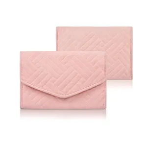 사용자 정의 패션 보석 상자 파우치 부드러운 벨벳 반지 귀걸이 목걸이 주최자 보석 가방