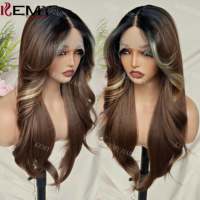 Perruque KEMY HAIR Synthétique Lace Front Ondulée Résistante à la Chaleur, Tressée, sans Colle, en Gros, pour Femmes Noires