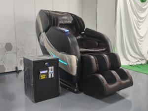 LEERCON Fauteuil de massage commercial de haute qualité, intelligent, électrique, à commande par pièces, billets et cartes de crédit, avec fonction vocale, en cuir PU, pour centre commercial - Product Image 2
