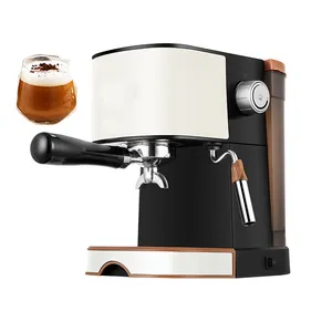 小さな家庭用イタリアンコーヒーマシン15バーカプチーノ自動エスプレッソコーヒーメーカー牛乳付き