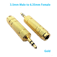 3.5mm ila 1/4 ''Stereo adaptör 1/8'' (3.5mm) erkek fişi 1/4 ''(6.35mm) Jack dişi soket adaptörü kulaklık için
