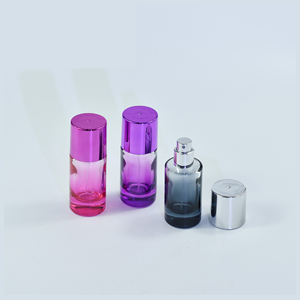 20ml de lujo redondo azul/Rojo/rosa/púrpura/amarillo botella de perfume botella rociadora de vidrio de color con tapa de pulverización de niebla de tornillo - Product Image 4
