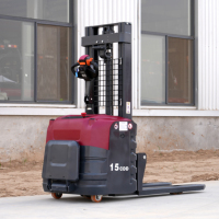 Chariot élévateur électrique Solreign CDD avec rotateur de fûts, empileur, élévateur réglable, capacité de 500 kg, batterie lithium-ion, hauteur de levage de 6 m