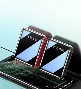 Mini Banco <span class=keywords><strong>de</strong></span> Energía <span class=keywords><strong>de</strong></span> 10000 mAh con Cable Micro USB Tipo C para <span class=keywords><strong>iPhone</strong></span>, Cargador Portátil con Espejo LED, Batería Externa, Powerbank 2026 - Product Image 1