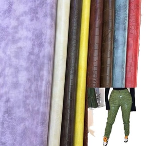 Logo personnalisé taille haute fermeture éclair femmes <span class=keywords><strong>pantalons</strong></span> serrés noir PU <span class=keywords><strong>cuir</strong></span> de crocodile pantalon slim pour femmes <span class=keywords><strong>pantalons</strong></span> Streetwear - Product Image 6