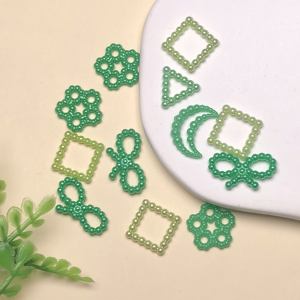 500g perles creuses papillon <span class=keywords><strong>lune</strong></span> fleur carré <span class=keywords><strong>lune</strong></span> perle perles pour la fabrication de bijoux bricolage boucles d'oreilles chaînes collier Bracelet - Product Image 5