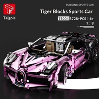 Taigaole T5004/T5004A Piezas Electrochapadas, Modelo de Auto Deportivo, Bloques de Construcción de Partículas Pequeñas para Niños, Juguete de Ensamblaje
