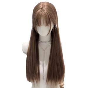 El conjunto completo de pelo largo y liso para mujeres, moderno y juvenil, humano realista - Product Image 5