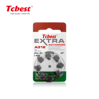 1.45V PR41 A312 A10 A13 A675160mAh pile bouton Zinc Air pour appareils auditifs et appareils électroniques grand public