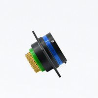 Connecteur circulaire étanche série D38999 II, fiche IP67, contact en cuivre et boîtier en aluminium, douille soudée, personnalisable