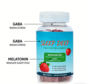 Compléments alimentaires <span class=keywords><strong>pour</strong></span> le sommeil sous forme de gommes avec GABA, vitamines et mélatonine <span class=keywords><strong>pour</strong></span> la relaxation des adultes - Non destiné aux femmes enceintes - Product Image 3