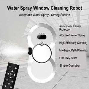 Robot de <span class=keywords><strong>nettoyage</strong></span> de vitres intelligent en gros à vendre-Pulvérisation automatique, deux tampons de vadrouille, corde de sécurité, logo personnalisé OEM pris en charge - Product Image 3