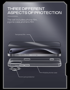 <span class=keywords><strong>3</strong></span> <span class=keywords><strong>in</strong></span> <span class=keywords><strong>1</strong></span> tam kapak kamera koruma <span class=keywords><strong>Lens</strong></span> özel temperli cam ekran koruyucu Set telefon ile iphone iç<span class=keywords><strong>in</strong></span> kılıf 16 15 14 - Product Image 3