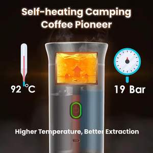 ชุดกาแฟและชาขายส่ง เครื่องชงเอสเพรสโซแบบพกพา รุ่นปี 2025 พร้อมระบบทำความร้อนน้ำ ใช้ได้กับกาแฟบด - Product Image 6