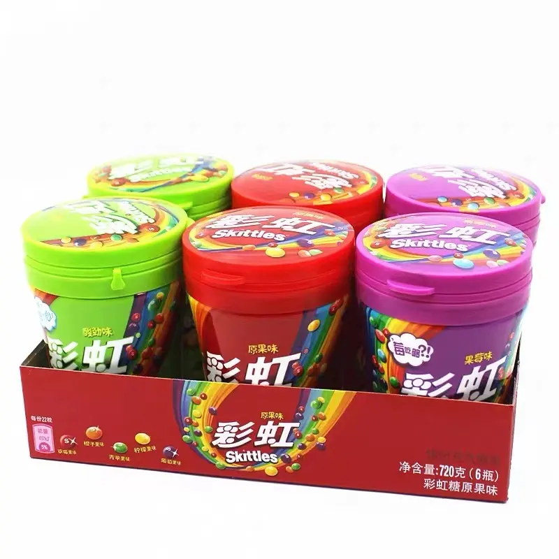China Großhandel Schlussverkauf 120 g Ski-Tetts süßigkeiten Crispy Fudge Neue Einführung bunte gelee-Bohnen-Süßigkeit