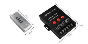 Nhà sản xuất sắt shellrf 4 phím từ xa 30A DC12V 24V đa màu RGB Led điều khiển - Product Image 3