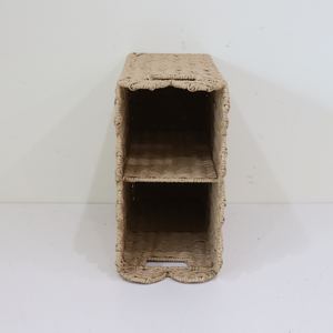 Eco-friendly RECTANGLE PAPER WEAVING <b>HAMPER</b> 100% Sustainable Handmade New Arrival Handcrafted Scallop Basket - Product Image 4