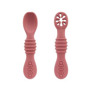 Juego de Cucharas de Silicona de Grado Alimenticio para Bebés, Libre de BPA, Cuchara de Entrenamiento Infantil, Apta para Lavavajillas, Ecológica y Suave - Product Image 1