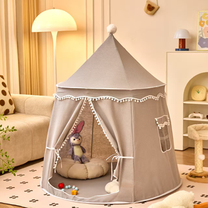 Carpa <span class=keywords><strong>de</strong></span> Juego Infantil Personalizable con Forma <span class=keywords><strong>de</strong></span> <span class=keywords><strong>Castillo</strong></span> <span class=keywords><strong>de</strong></span> <span class=keywords><strong>Princesa</strong></span>, con Colchoneta, <span class=keywords><strong>de</strong></span> Terciopelo Rosa, 130 cm, Unisex, Venta al Por Mayor - Product Image 3