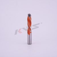 Jeu de forets en carbure KWS Center 1/2*8mm*70mm R CNC grand diamètre pour percer des trous avec finition oxyde noir