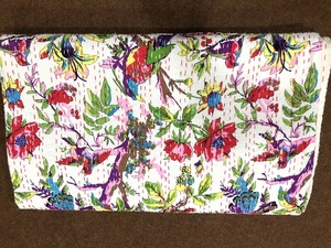 <b>Indian</b> Exporter's Supply Kantha & <b>Quilt</b> Handmade Printed Cotton Washable Soft Eco-Friendly Home Decor for Great Price - Product Image 3