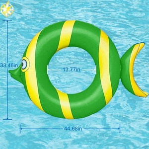 Palla Gonfiabile in PVC Verde a Forma di Pesciolino di Alta Qualità, 33cm, Capacità 20kg+, per Giochi d'Acqua per Adulti/Bambini - Product Image 3