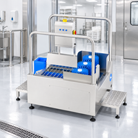 Système d'entrée hygiénique SS304 avec machine de nettoyage des semelles de chaussures et système de désinfection des mains pour le contrôle de la sécurité alimentaire