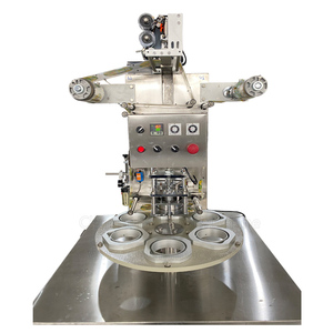 Máy Chiết Rót Và Niêm Phong Cốc Quay Bằng Tay Máy Đóng Gói Cốc Sữa Chua - Product Image 2