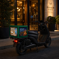 Boîte d'affichage LED mobile P3, écran publicitaire extérieur IP65, contrôle WiFi 4G, panneau LED haute luminosité