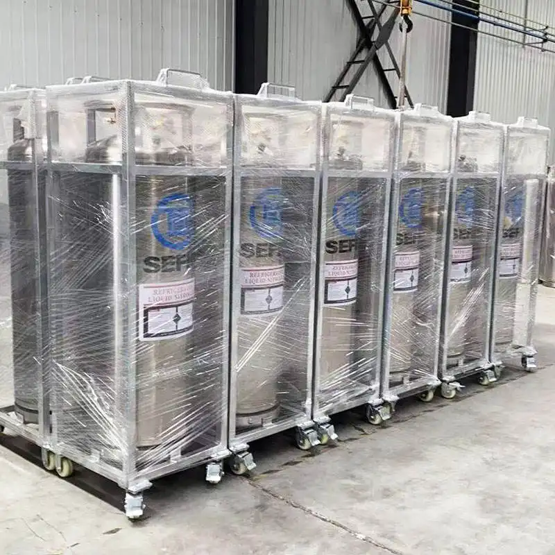 Réservoir cryogénique en acier inoxydable 175L réservoir de stockage d'oxygène liquide/co2/azote